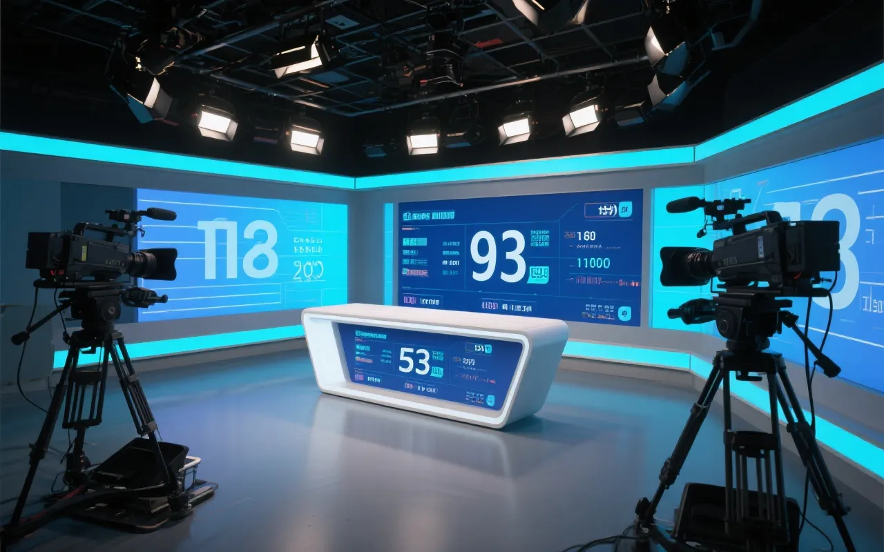 新浪彩票开奖直播演播场景